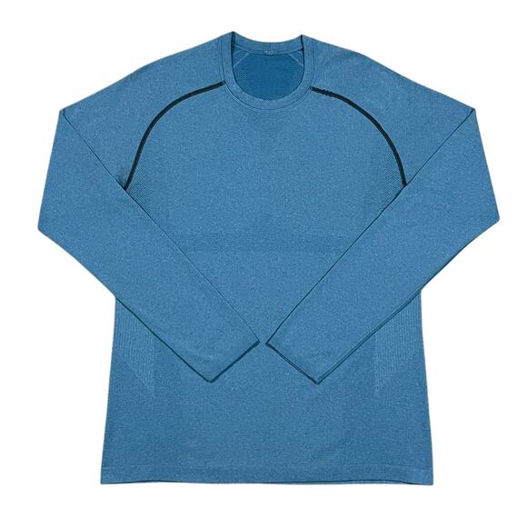 Lululemon Mens Metal Vent Tech Long Sleeve Shirt Blue Size Medium - Picture 1 of 6